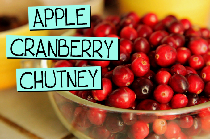 Apple Cranberry Chutney