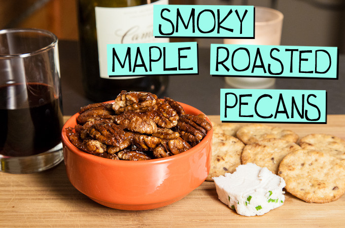 Smoky Maple Roasted Pecans