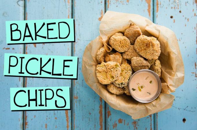 Baked Pickle Chips